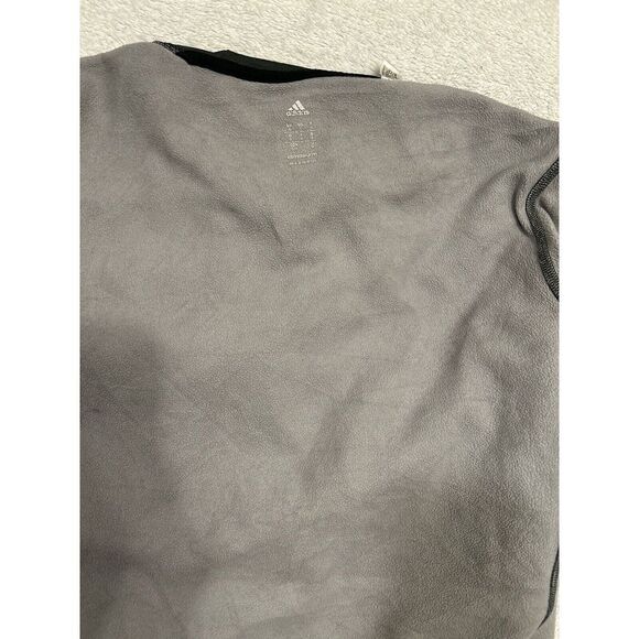 Adidas Hoodie Logo‎ Pull Over Sports Sweatshirt,  Gray Womens Small - Picture 11 of 12